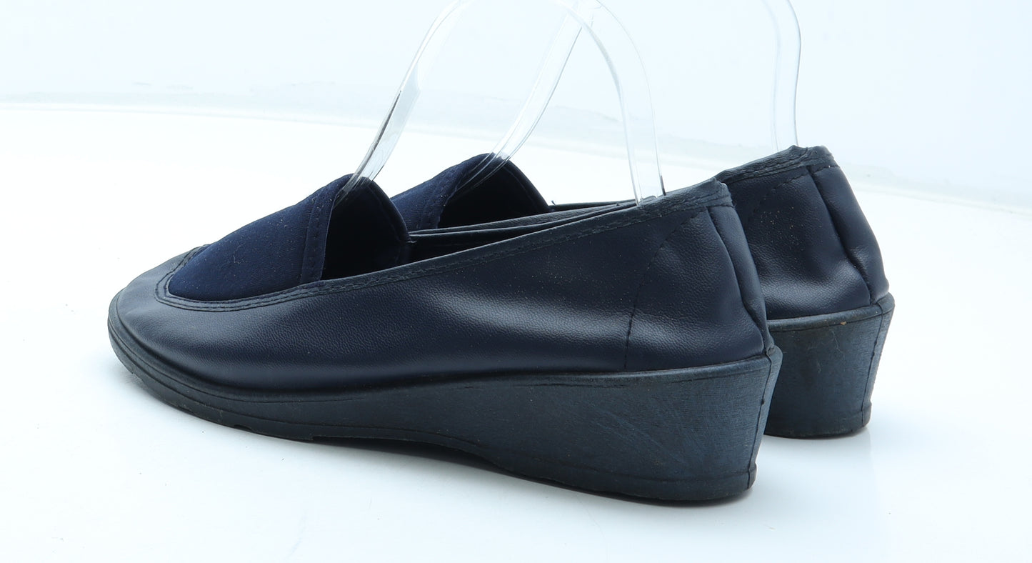 Preworn Womens Blue Polyurethane Slip On Casual UK