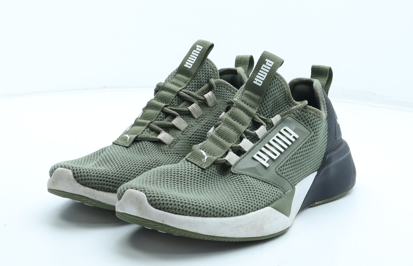 PUMA Mens Green Polyester Trainer UK 7 41