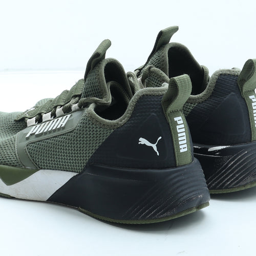 PUMA Mens Green Polyester Trainer UK 7 41