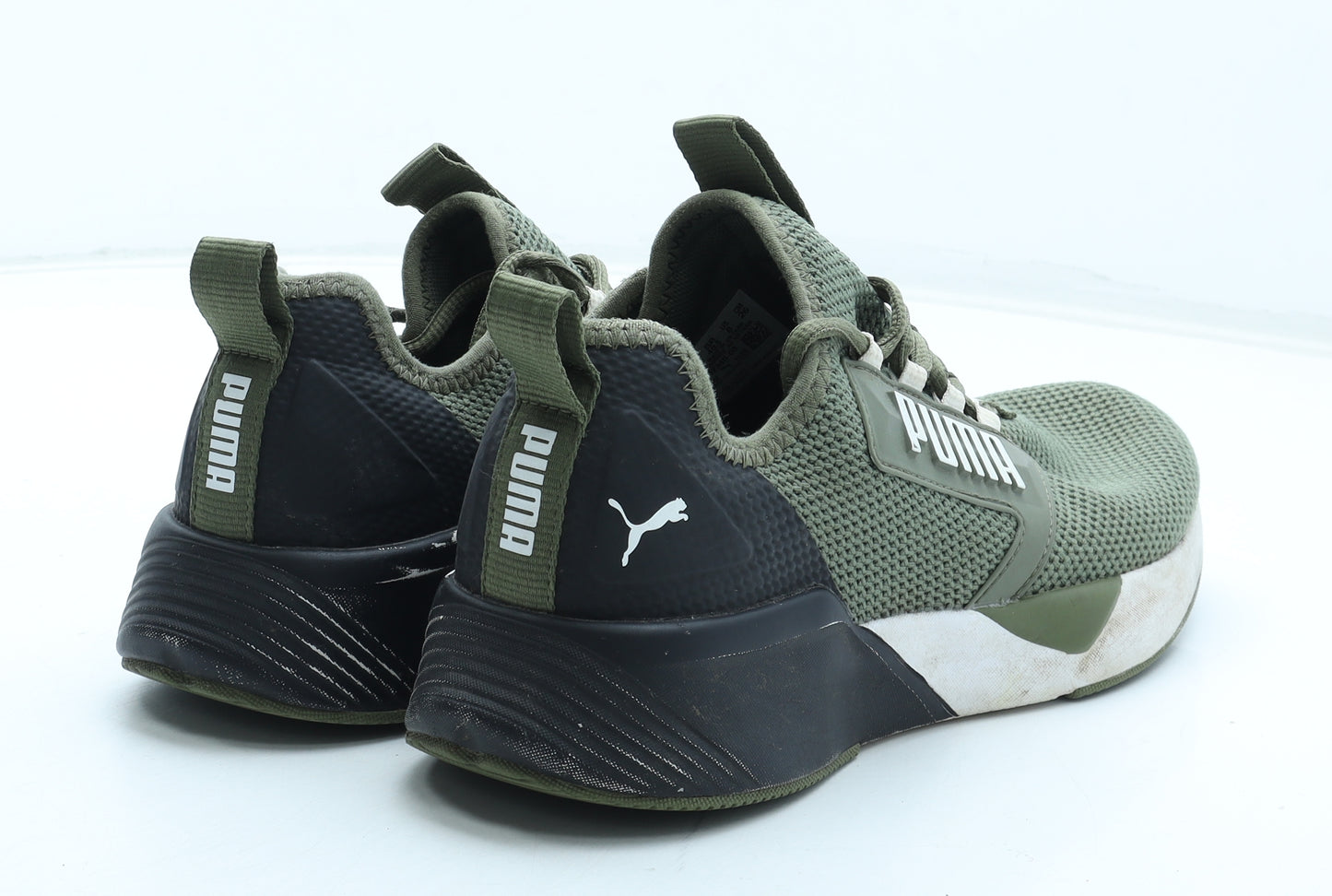 PUMA Mens Green Polyester Trainer UK 7 41