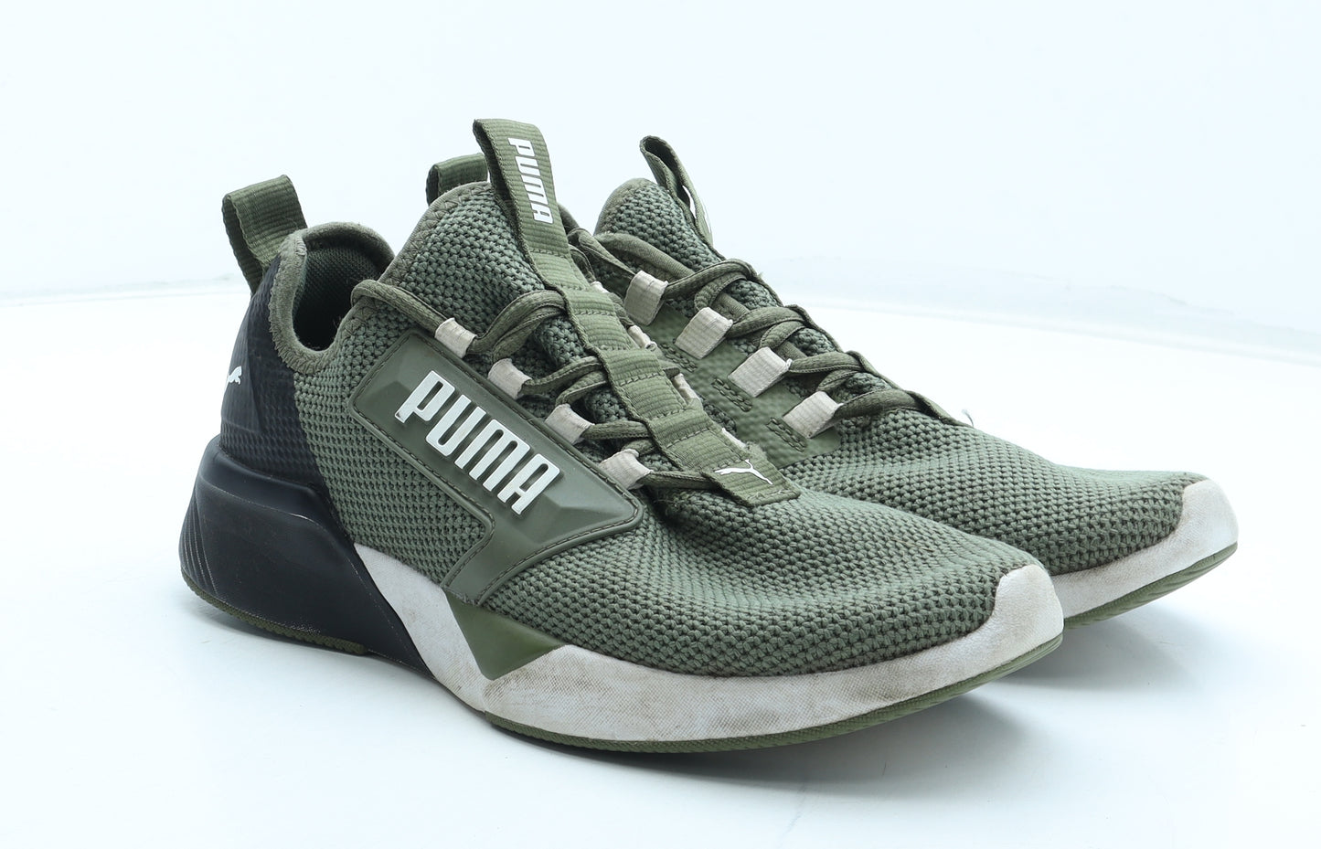 PUMA Mens Green Polyester Trainer UK 7 41
