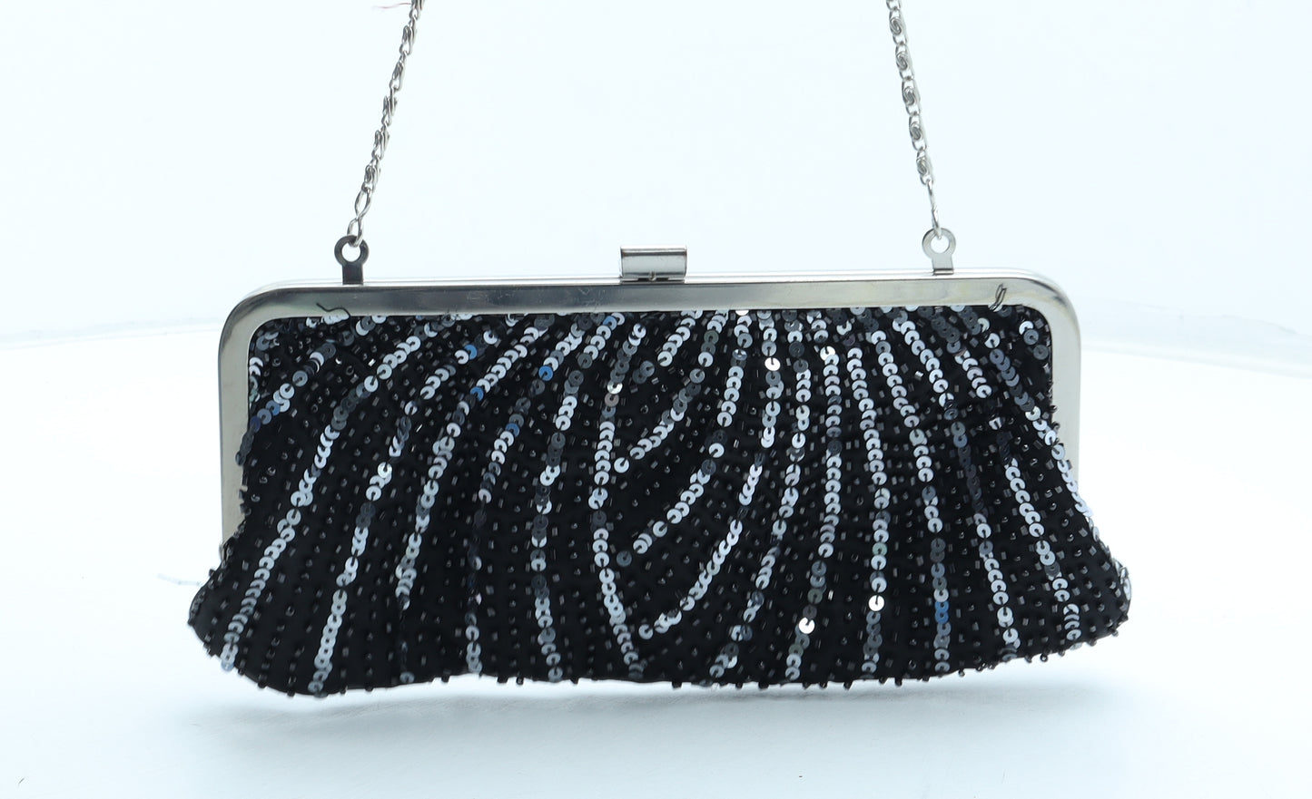 Autograph Womens Black Polyester Clutch Size Small