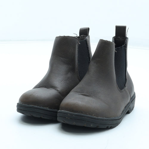 Primark Boys Brown Polyurethane Chelsea Boot UK 6 23