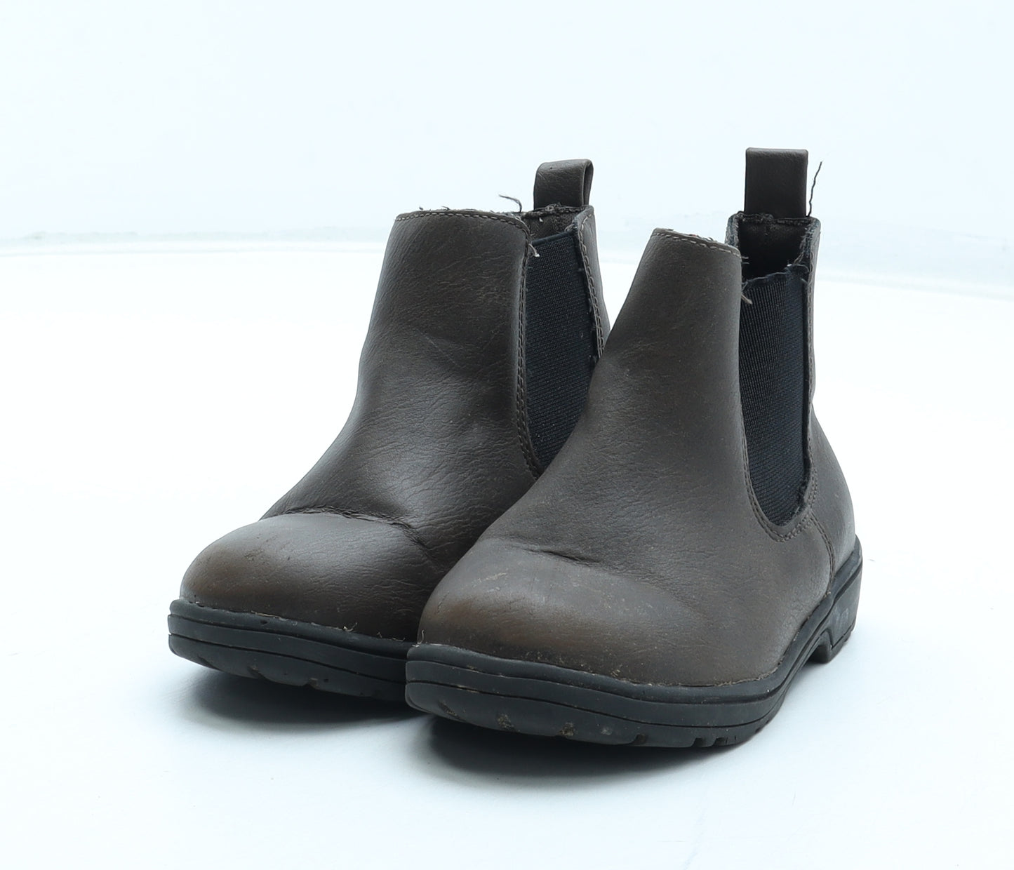 Primark Boys Brown Polyurethane Chelsea Boot UK 6 23