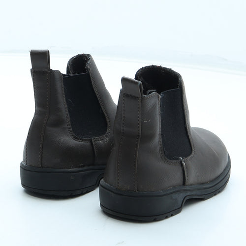 Primark Boys Brown Polyurethane Chelsea Boot UK 6 23