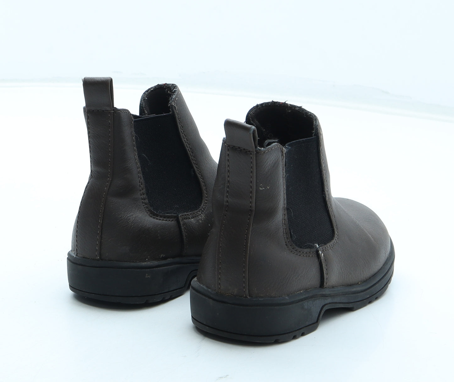 Primark Boys Brown Polyurethane Chelsea Boot UK 6 23