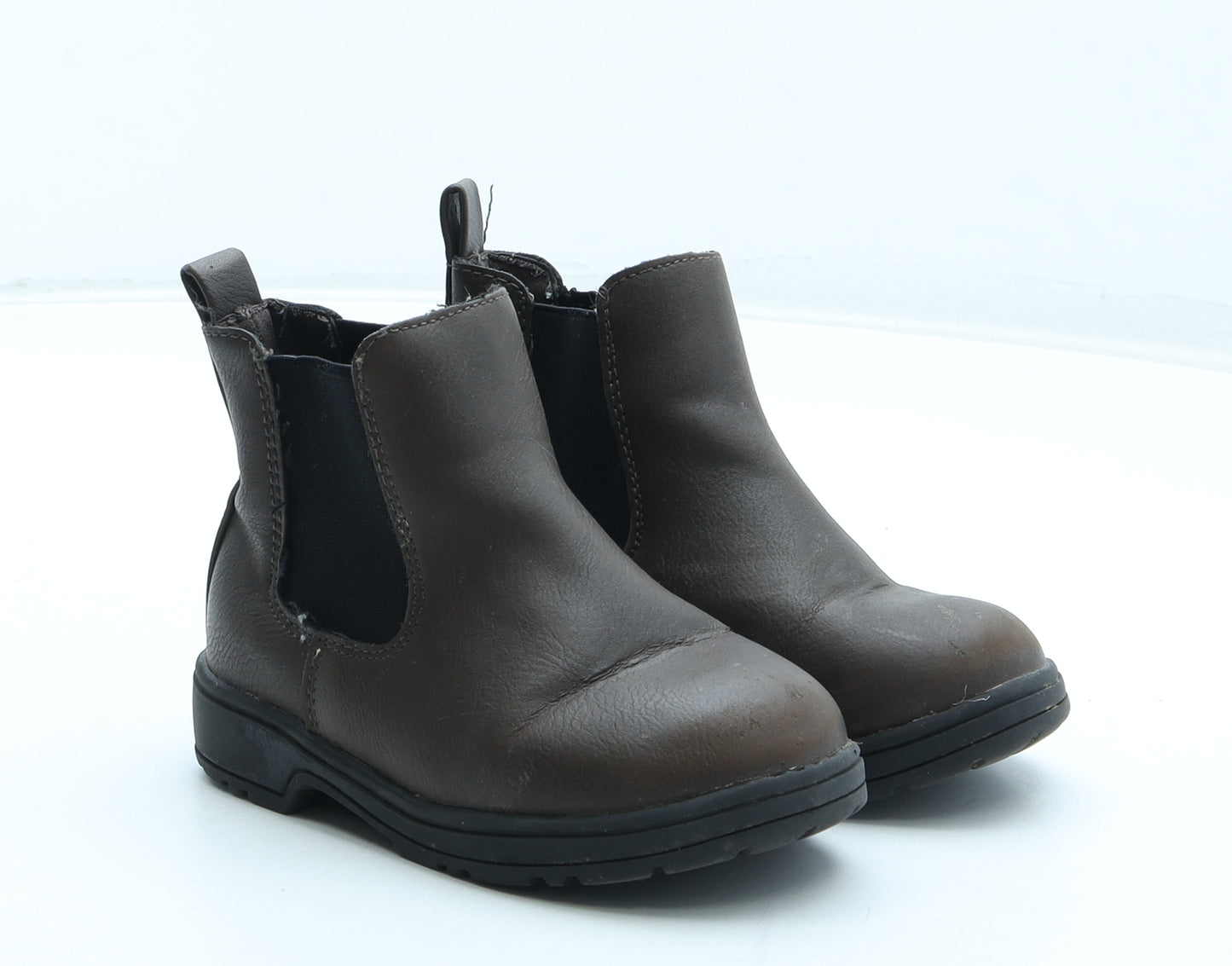 Primark Boys Brown Polyurethane Chelsea Boot UK 6 23