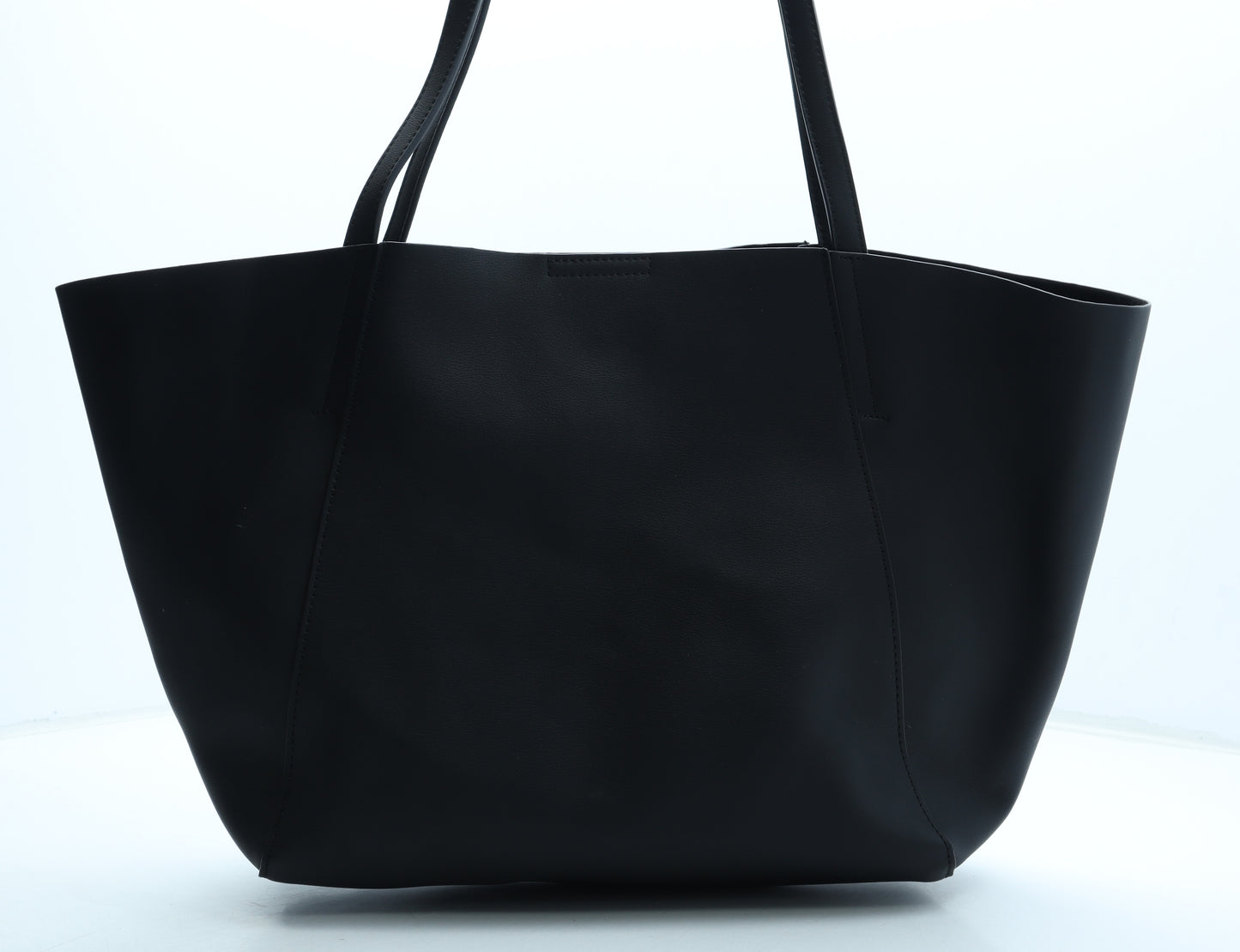 Marks and Spencer Womens Black Polyurethane Top Handle Bag Size Large
