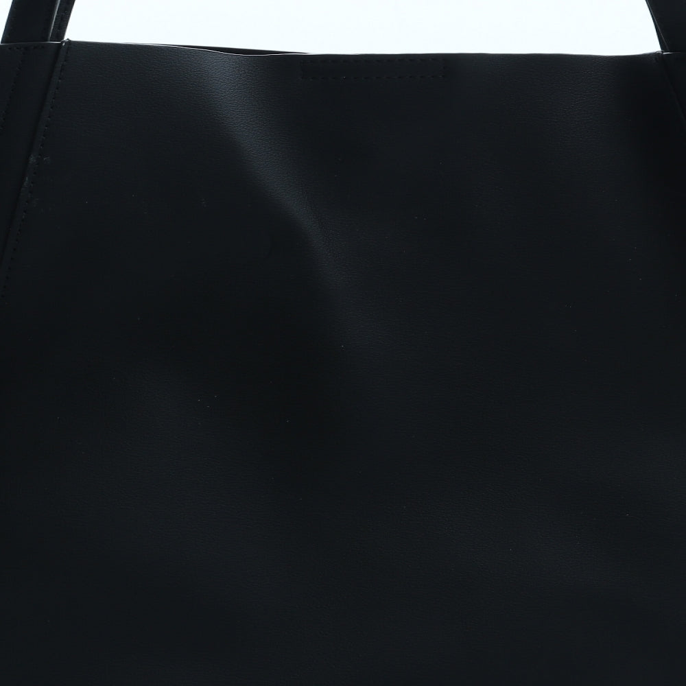 Marks and Spencer Womens Black Polyurethane Top Handle Bag Size Large