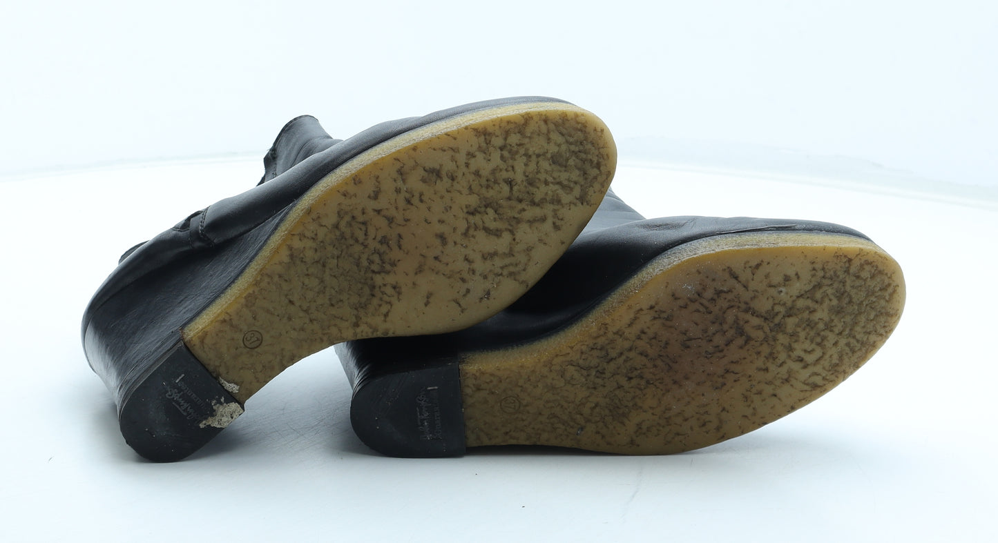 Preworn Womens Black Leather Chelsea Boot UK