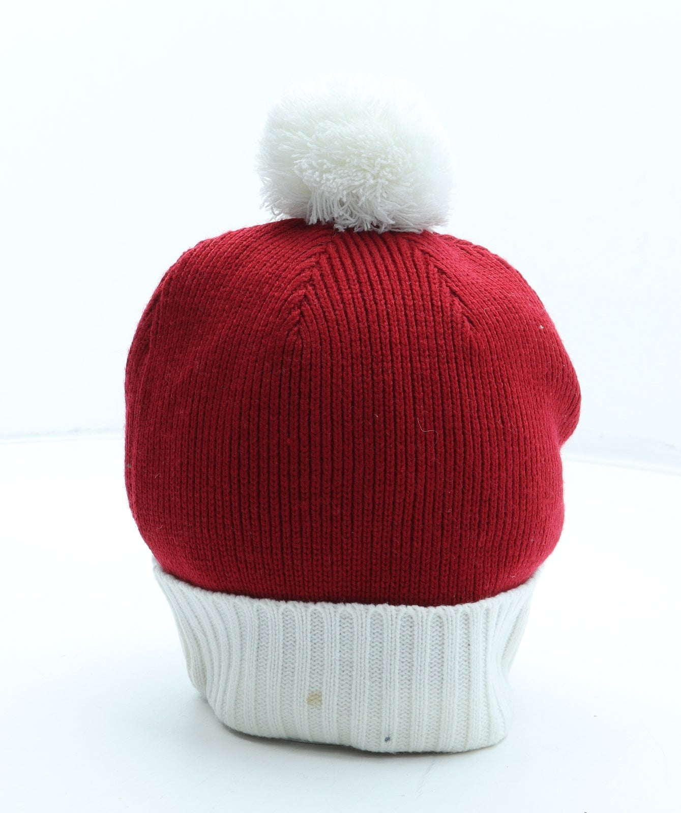 Preworn Mens Red Acrylic Winter Hat One Size - Father Christmas Hat