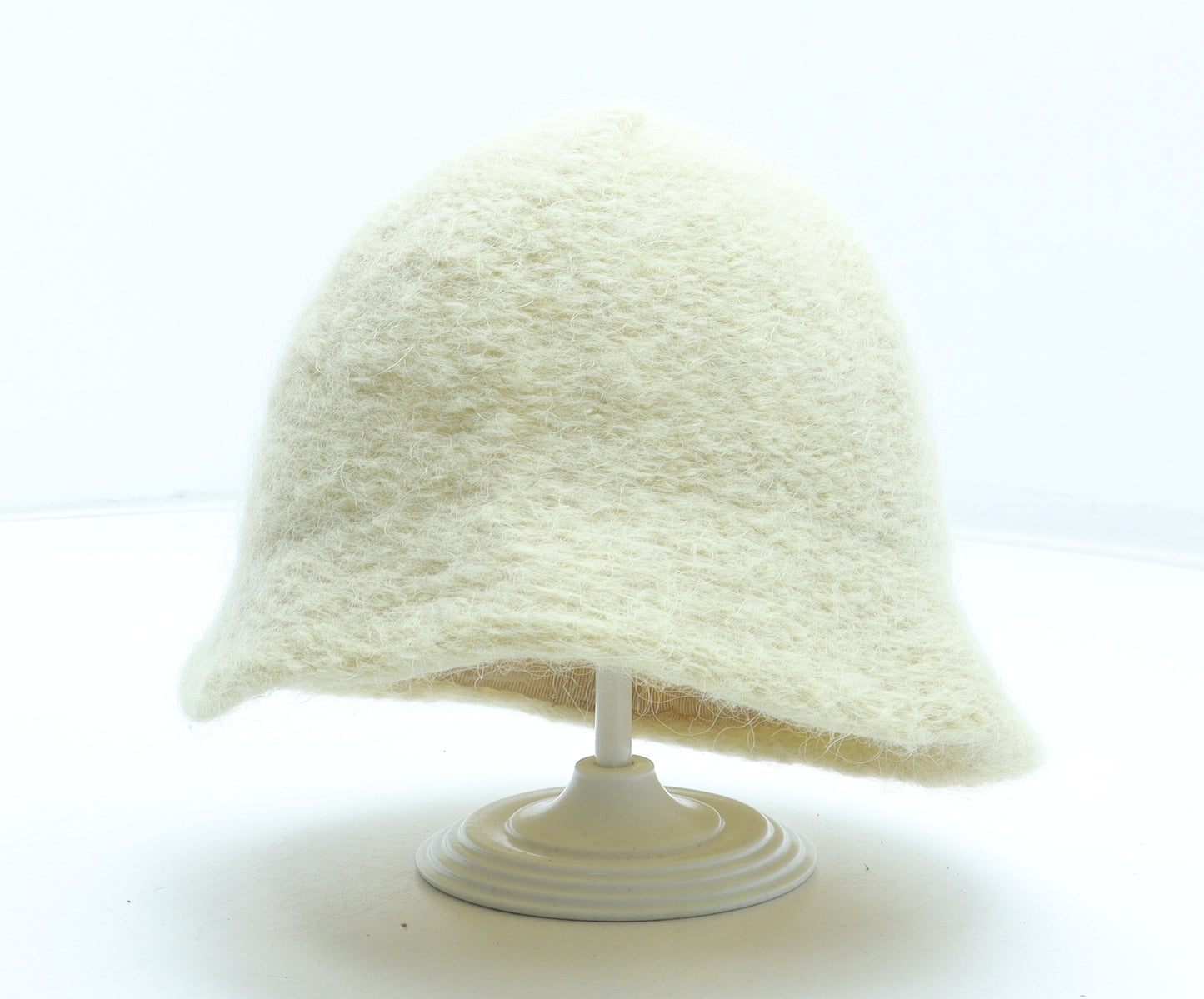 Preworn Womens Ivory Wool Cloche One Size