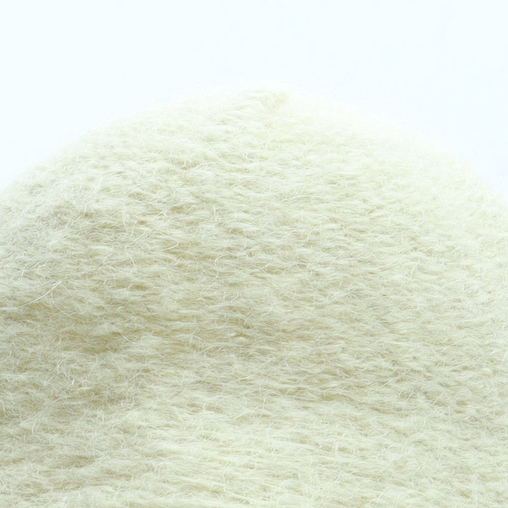 Preworn Womens Ivory Wool Cloche One Size