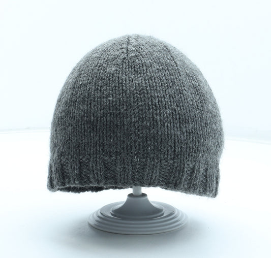 Preworn Mens Grey Acrylic Beanie One Size