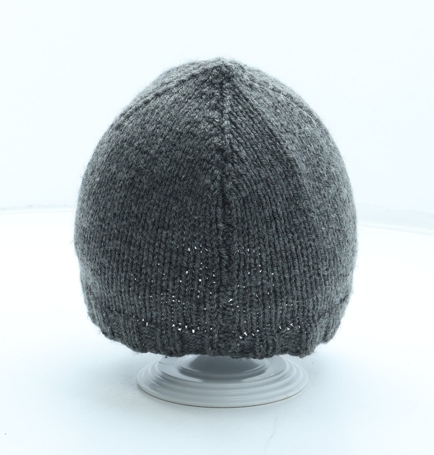 Preworn Mens Grey Acrylic Beanie One Size