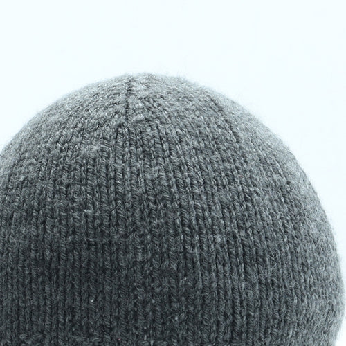 Preworn Mens Grey Acrylic Beanie One Size