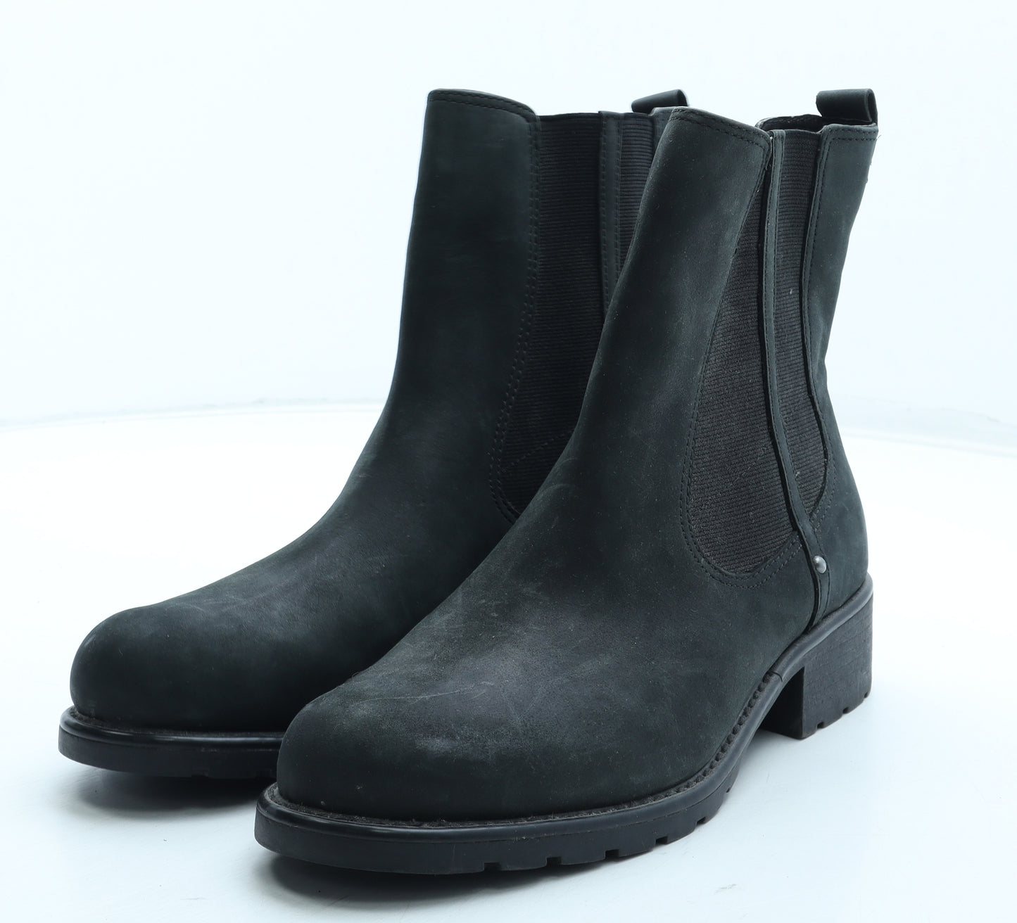 Clarks Womens Black Leather Chelsea Boot UK