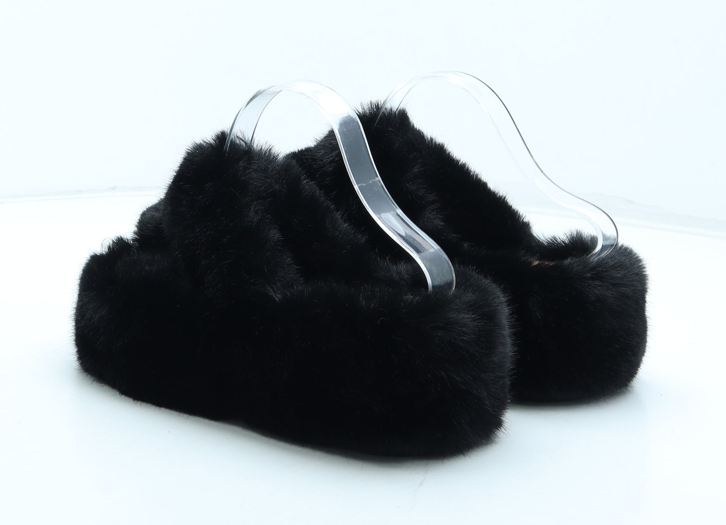 Lixin Womens Black Polyester Slip On Slipper UK