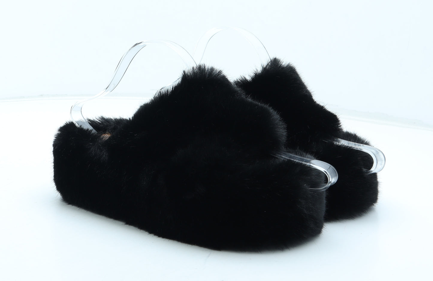 Lixin Womens Black Polyester Slip On Slipper UK