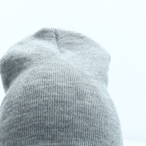 Preworn Mens Grey Acrylic Beanie One Size
