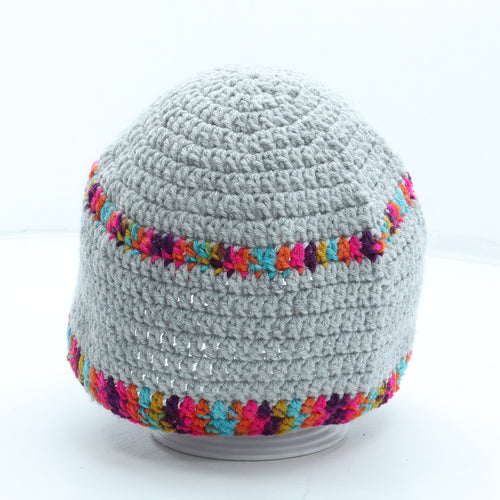 Preworn Womens Grey Acrylic Beanie One Size