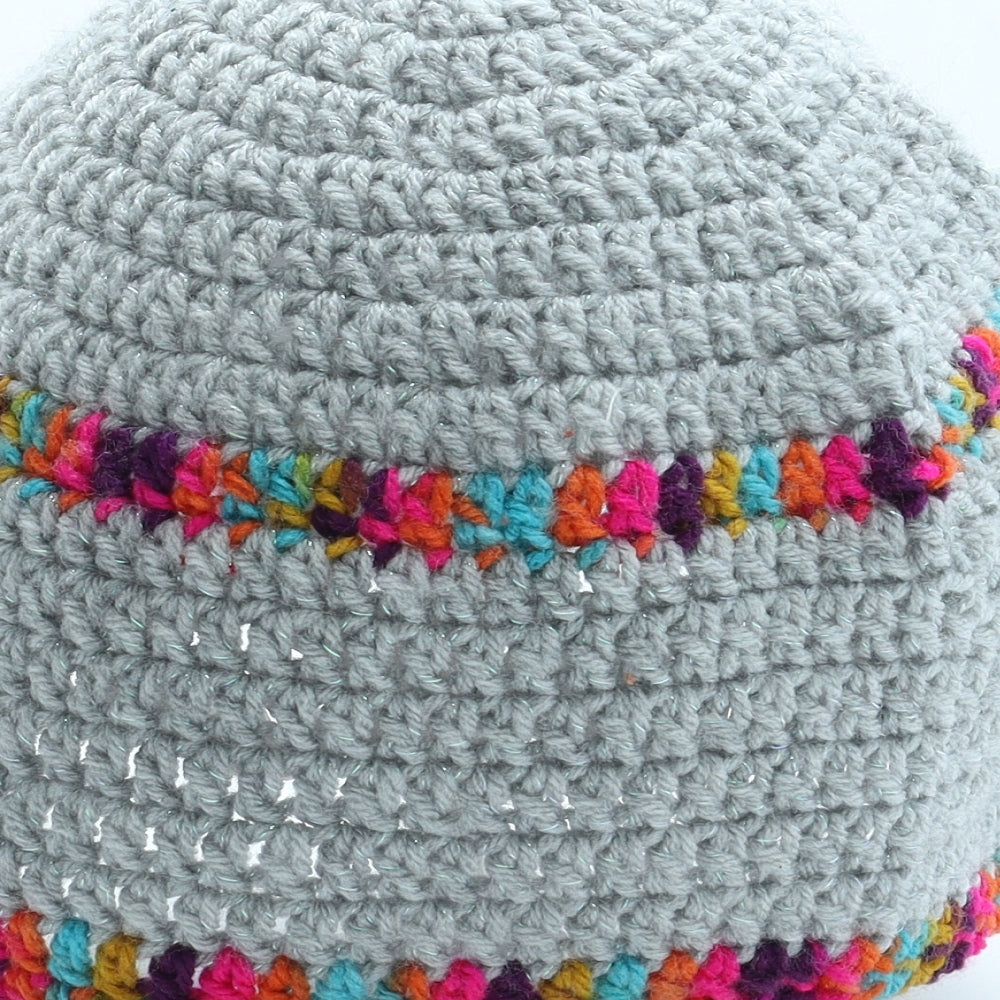 Preworn Womens Grey Acrylic Beanie One Size