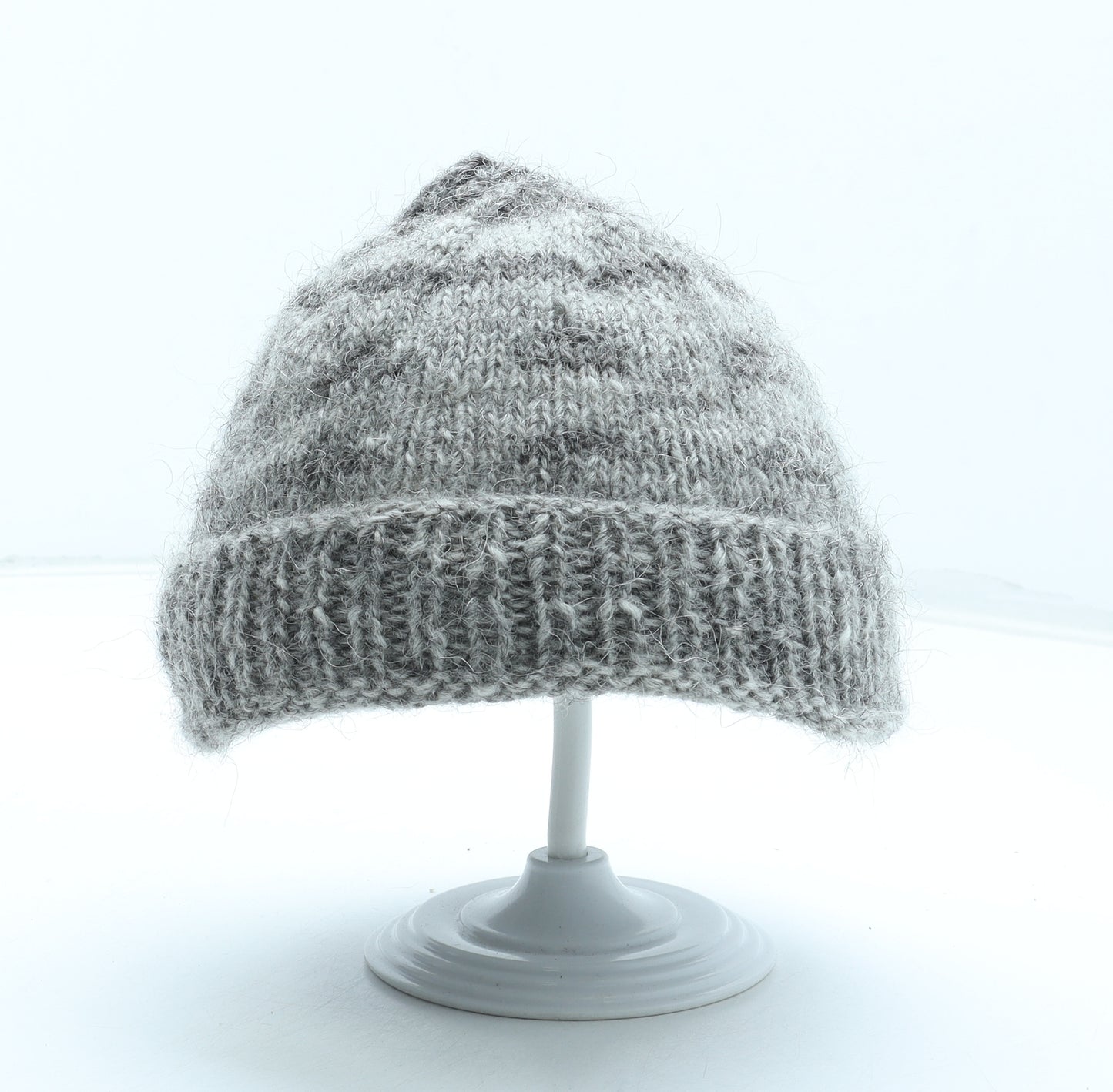 Preworn Mens Grey Wool Beanie One Size