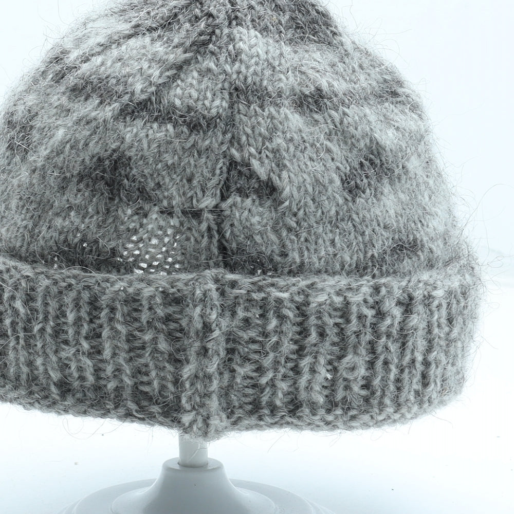 Preworn Mens Grey Wool Beanie One Size
