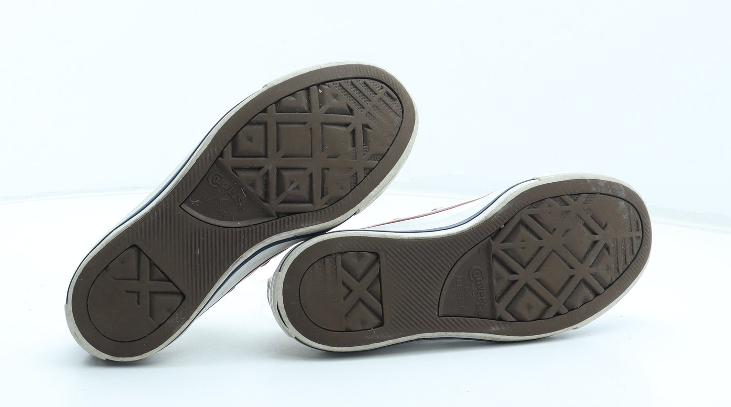 Converse Womens White Polyester Trainer UK