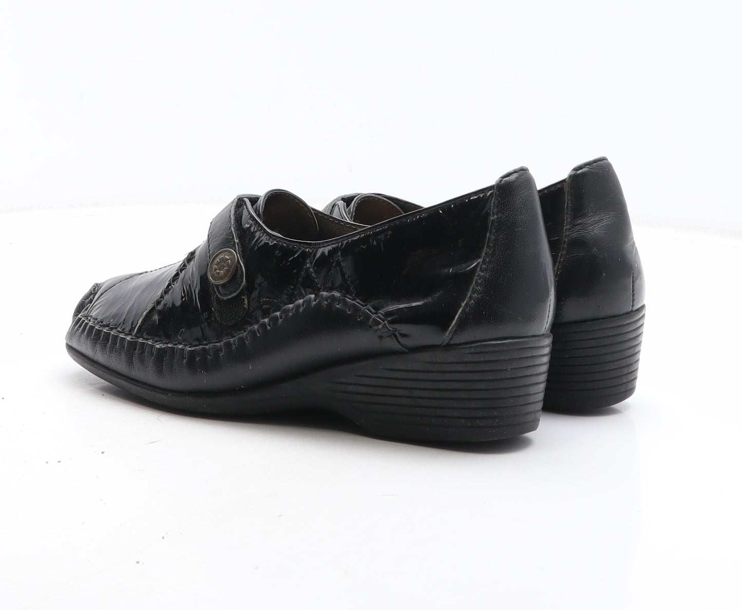 Pavers Womens Black Synthetic Slip On Casual UK