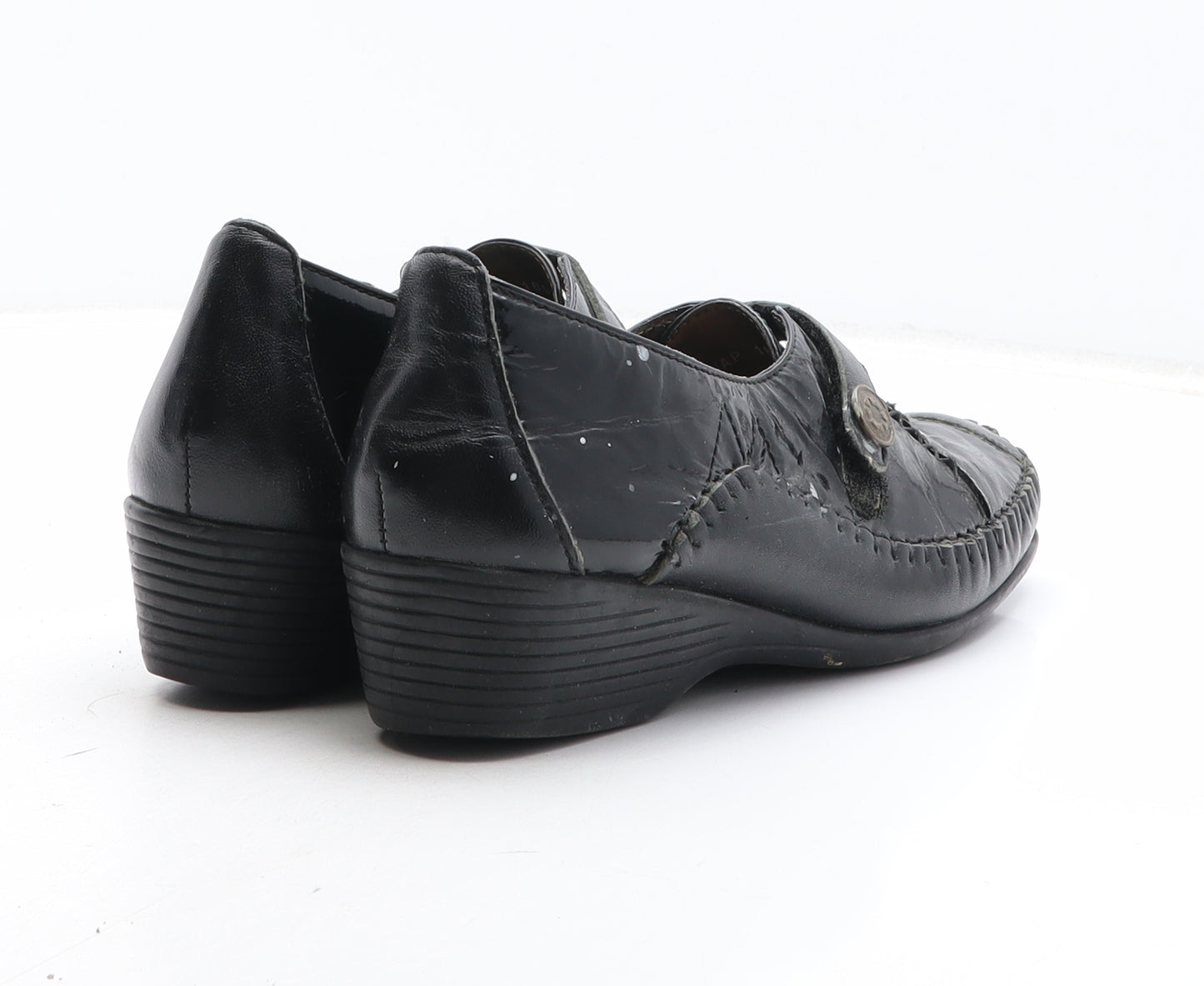Pavers Womens Black Synthetic Slip On Casual UK