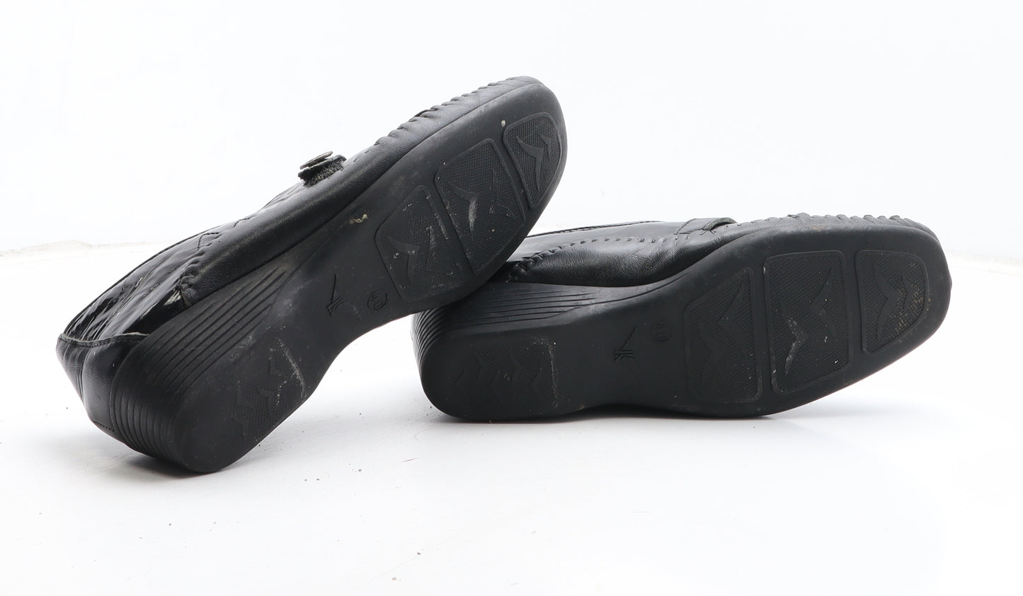 Pavers Womens Black Synthetic Slip On Casual UK