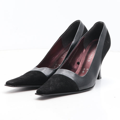 F&F Womens Black Synthetic Court Heel UK