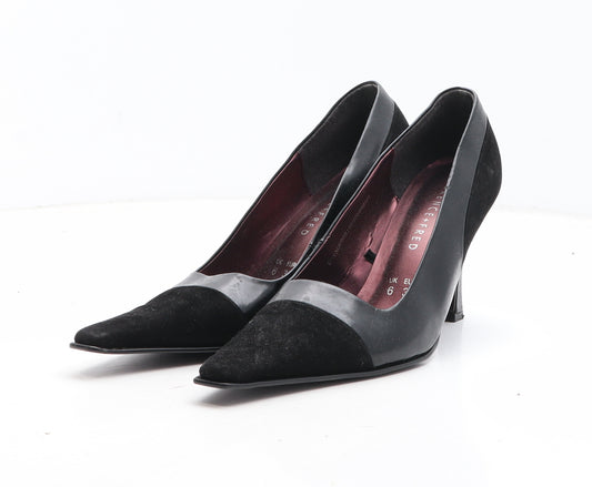 F&F Womens Black Synthetic Court Heel UK