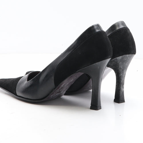 F&F Womens Black Synthetic Court Heel UK