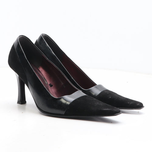 F&F Womens Black Synthetic Court Heel UK