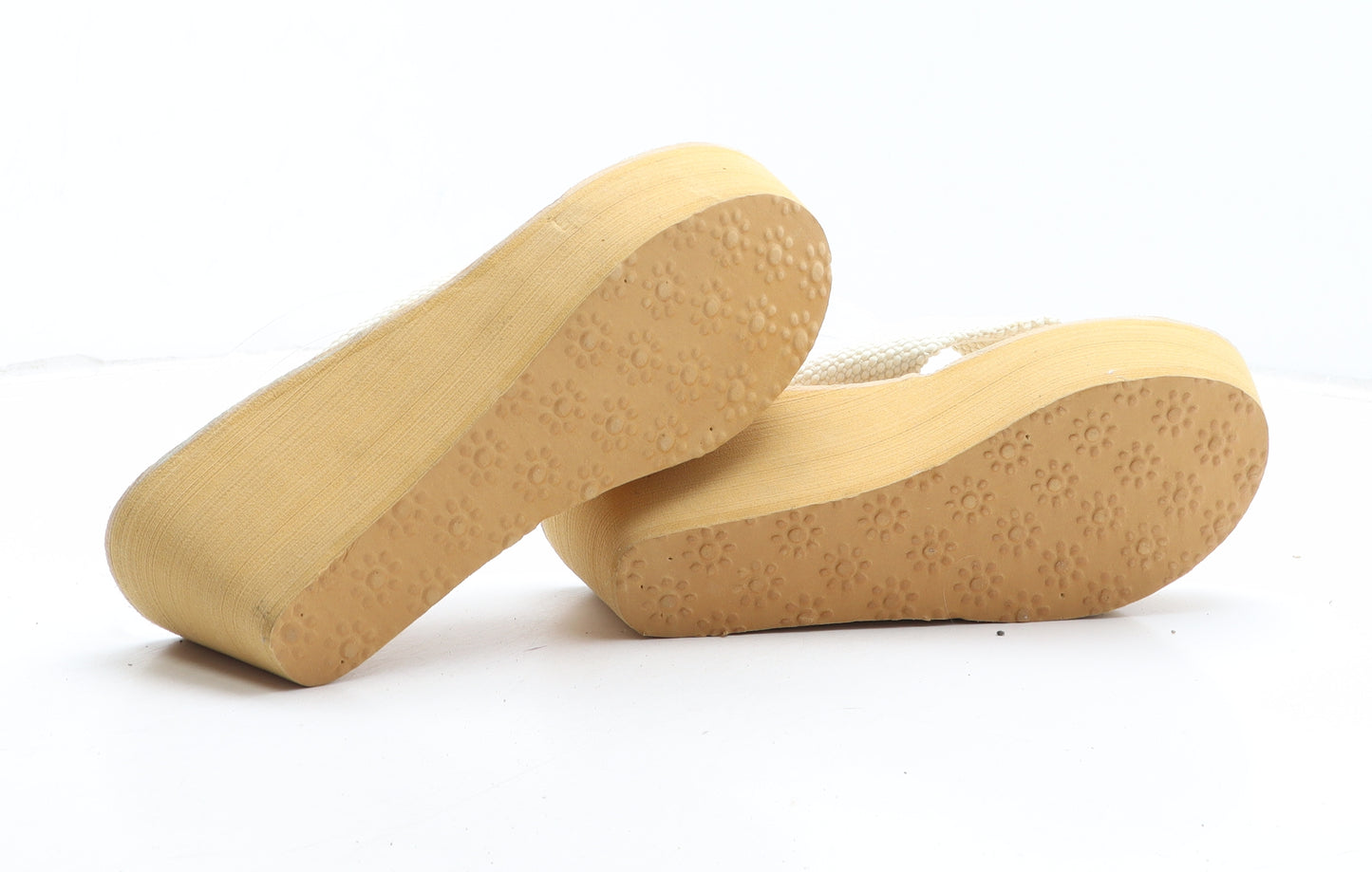 Rocket Dog Womens Beige Synthetic Thong Heel UK