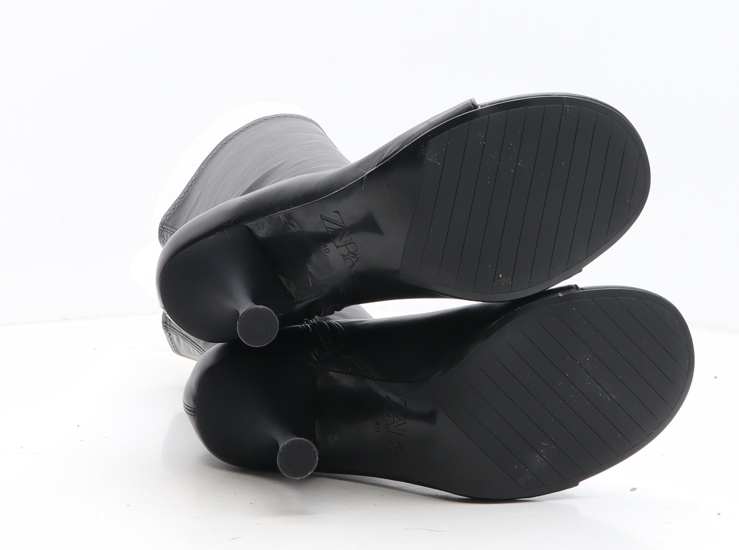 Zara Womens Black Synthetic Sock Boot UK