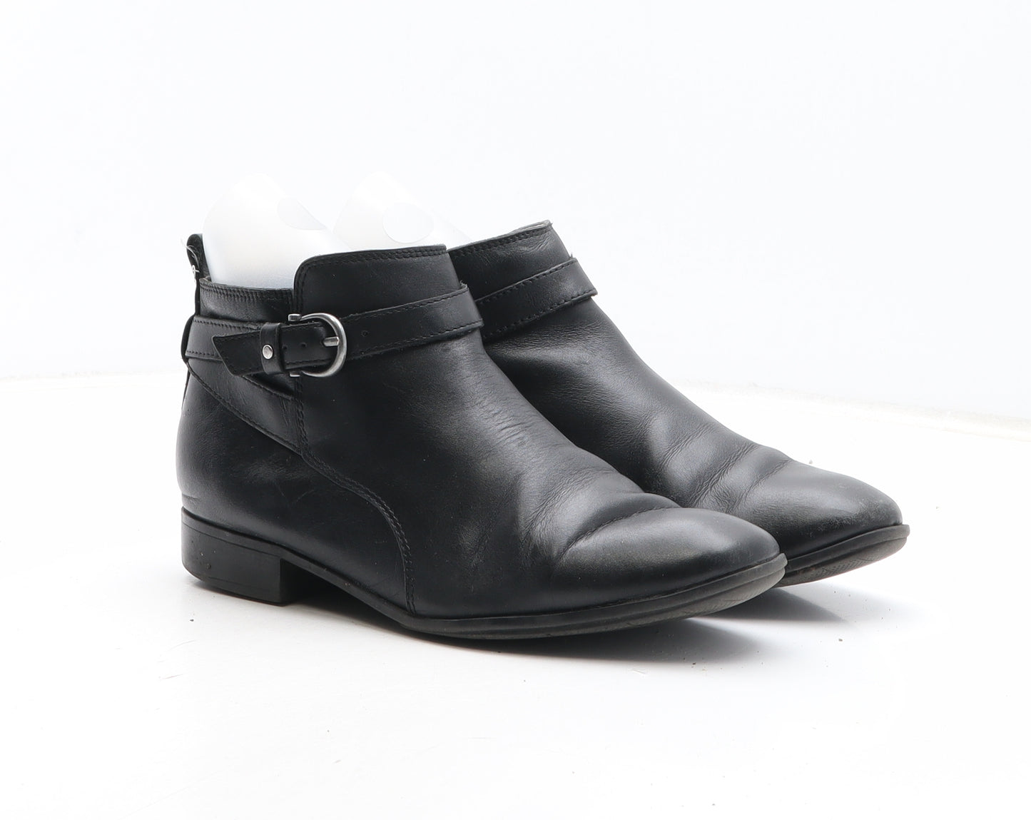 FootGlove Womens Black Synthetic Bootie Boot UK