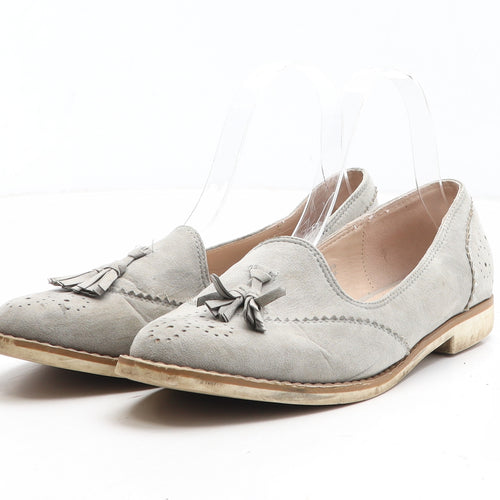 Primark Womens Grey Synthetic Loafer Casual UK
