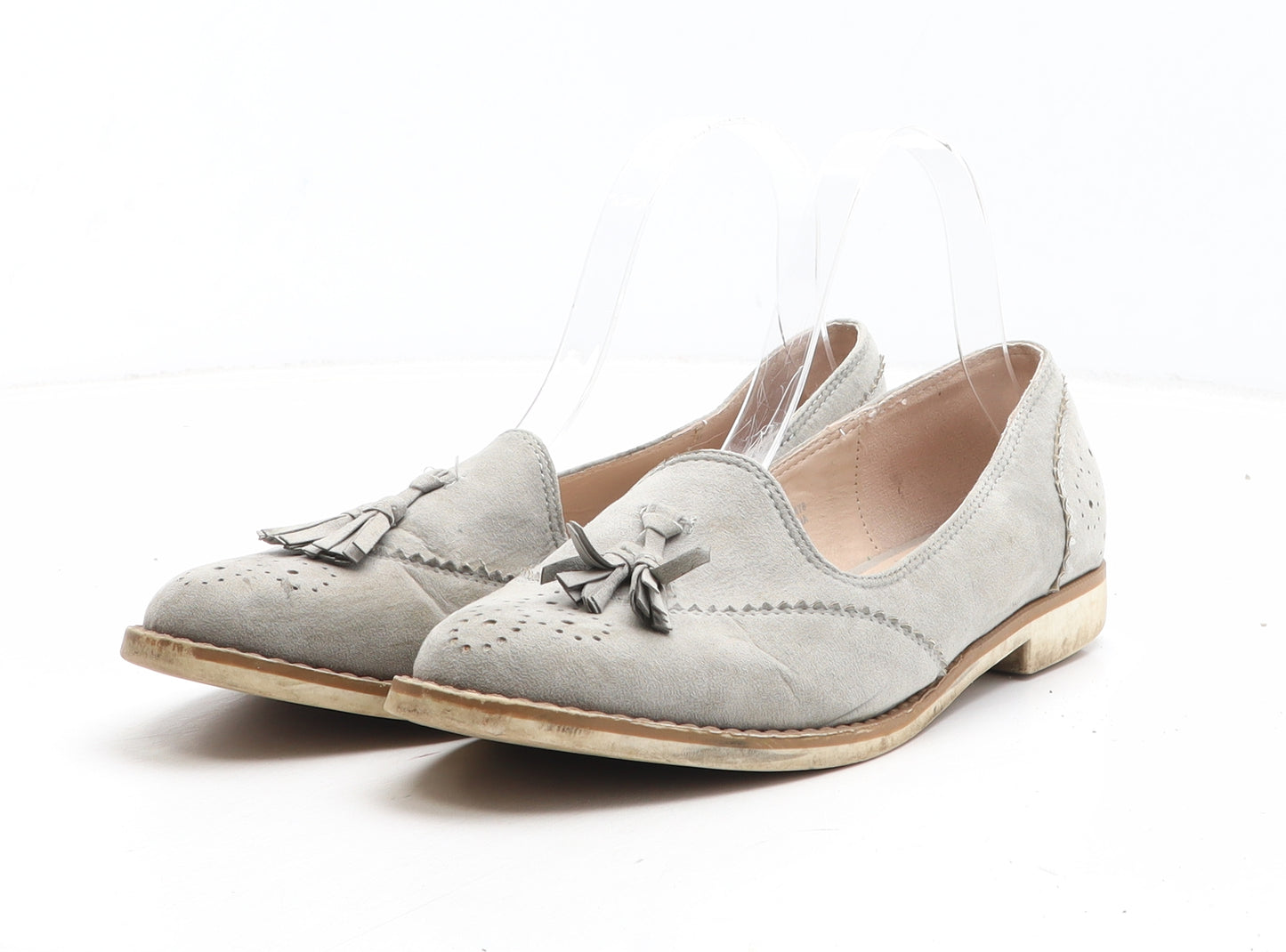 Primark Womens Grey Synthetic Loafer Casual UK