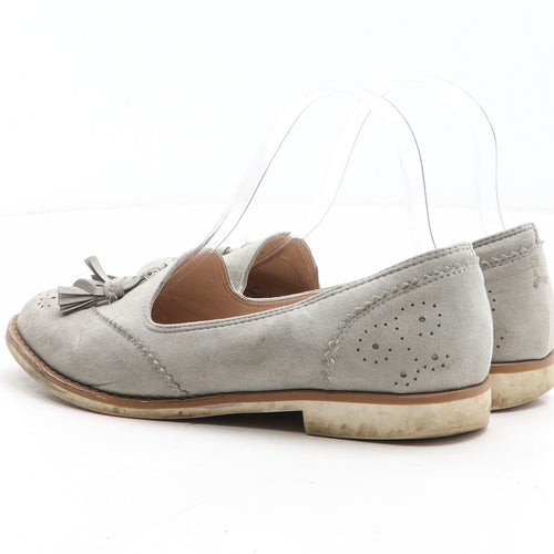 Primark Womens Grey Synthetic Loafer Casual UK
