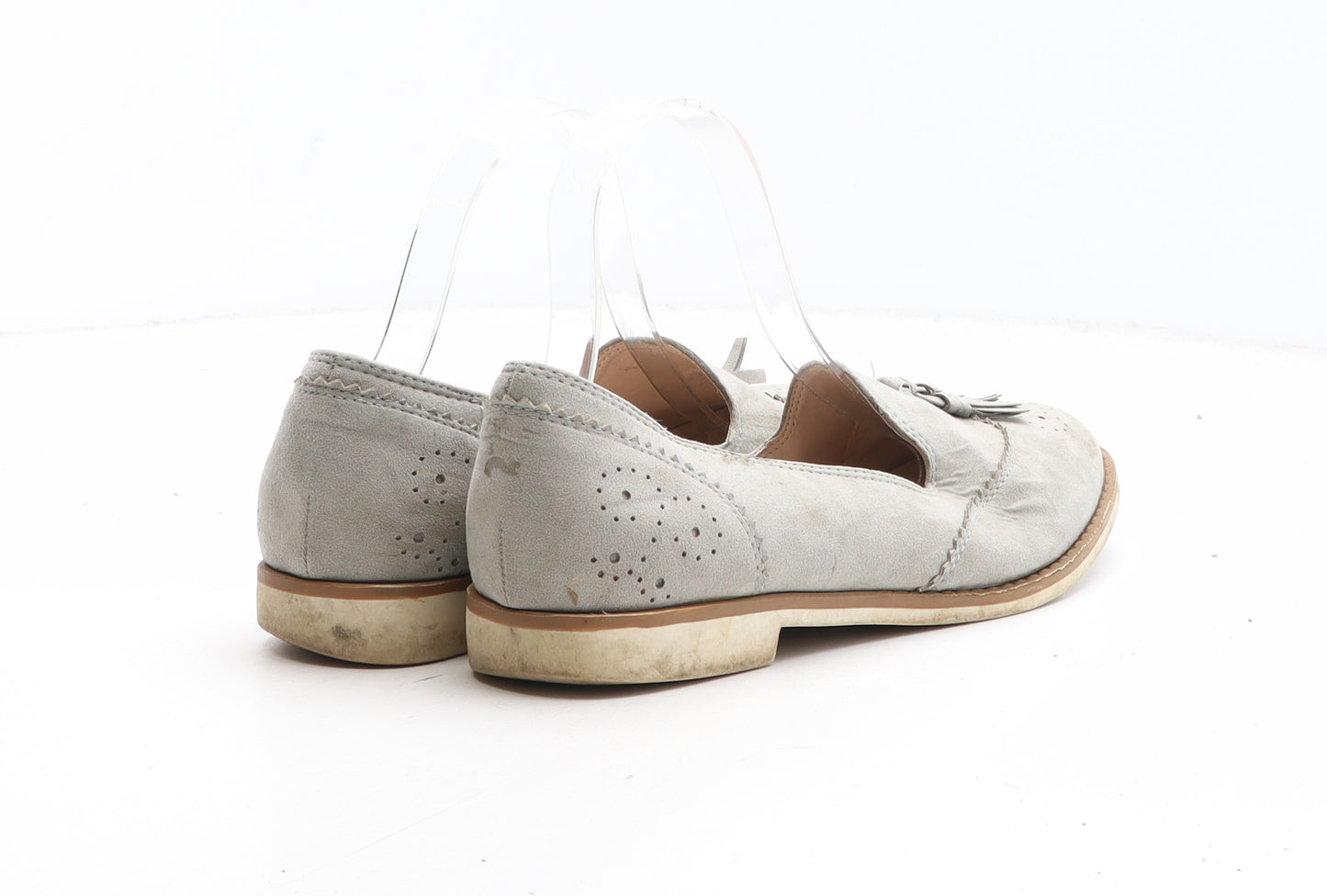 Primark Womens Grey Synthetic Loafer Casual UK