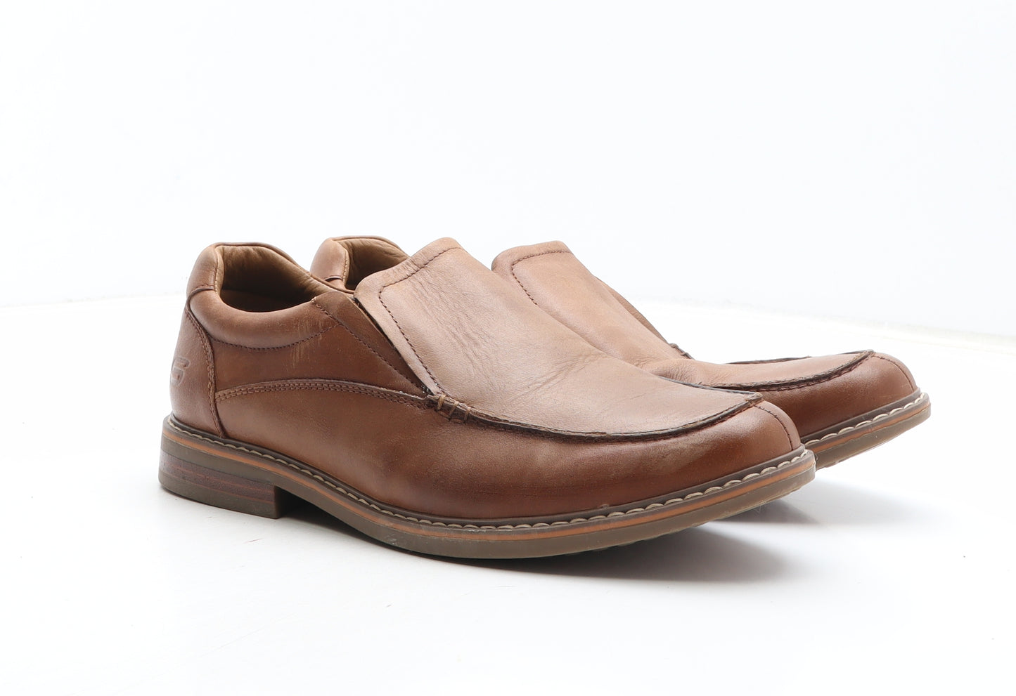 Skechers Mens Brown Synthetic Slip On Casual UK 9