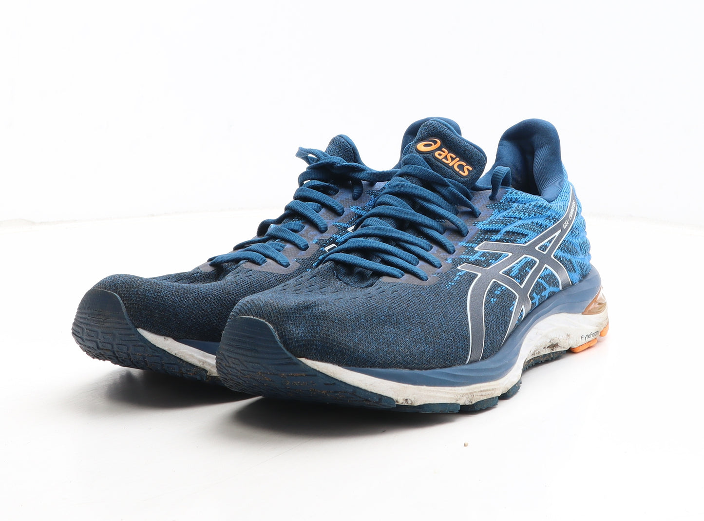 ASICS Mens Blue Synthetic Trainer UK 12 46