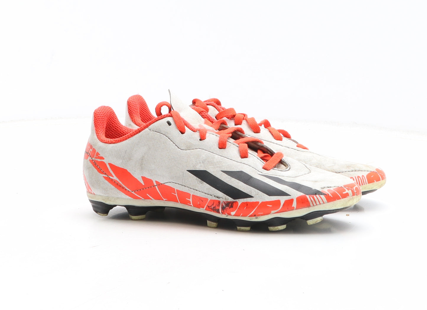 adidas Boys Multicoloured Geometric Synthetic Trainer UK 2.5