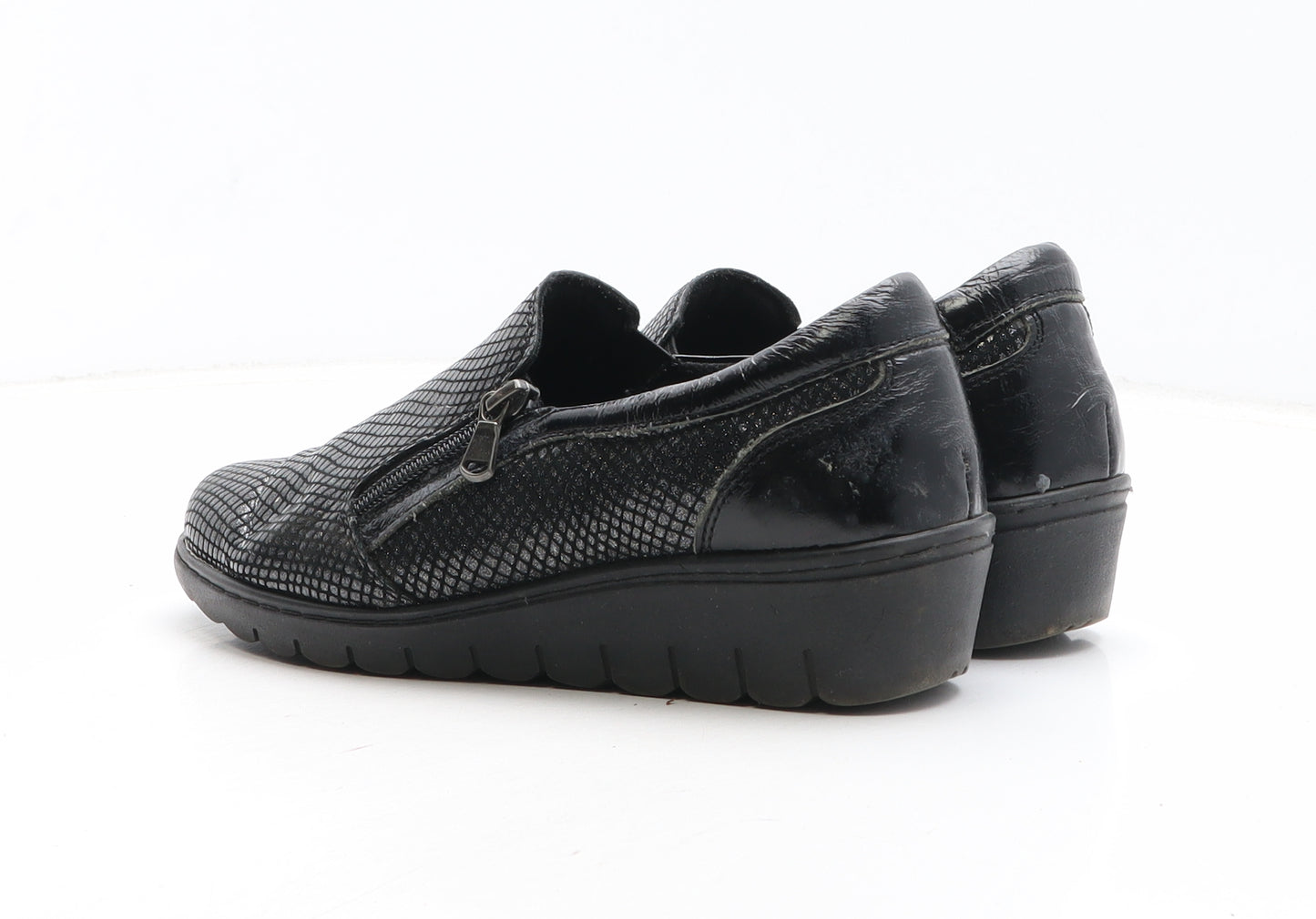 Footsoft Womens Black Synthetic Slip On Casual UK