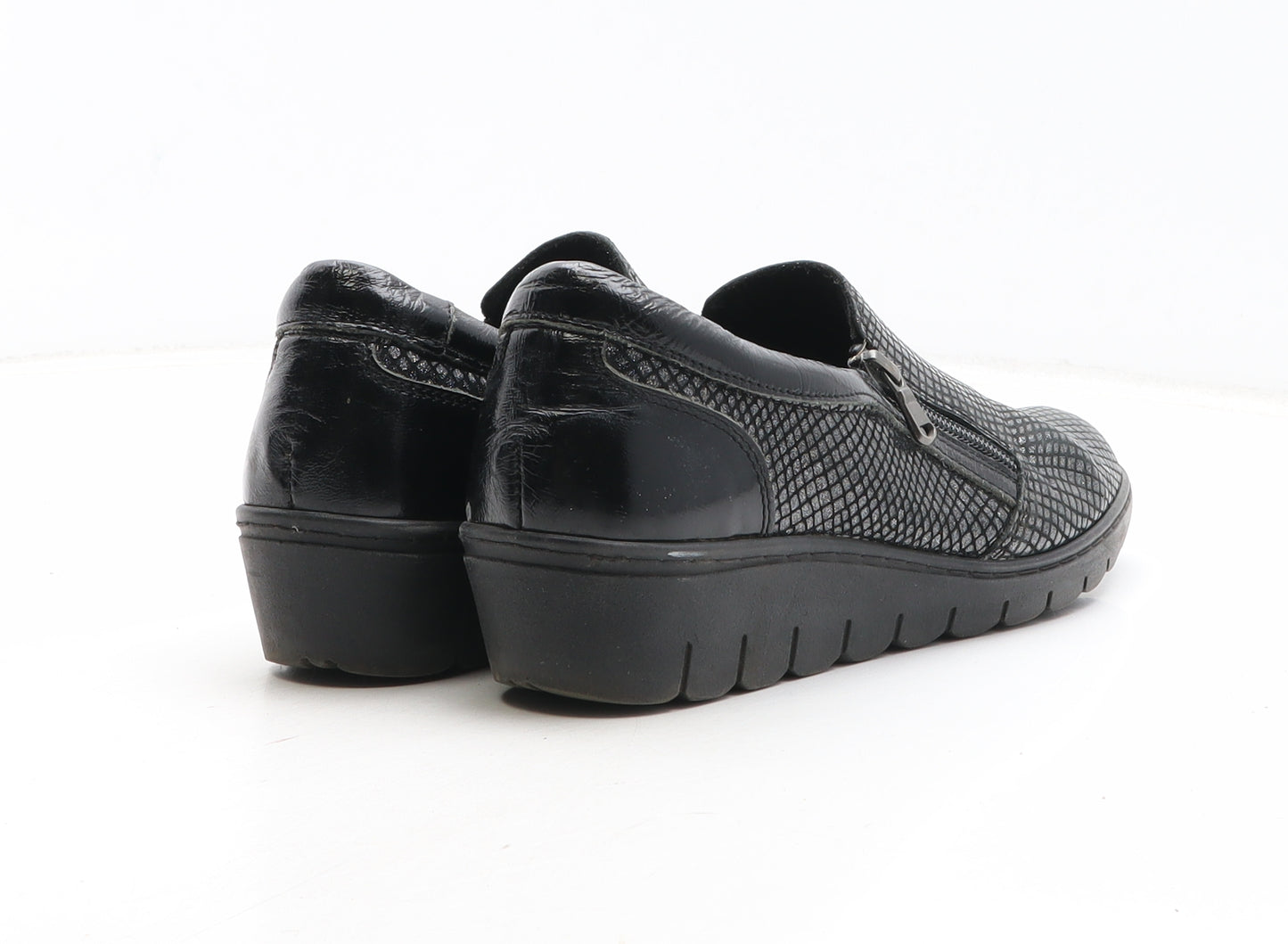 Footsoft Womens Black Synthetic Slip On Casual UK