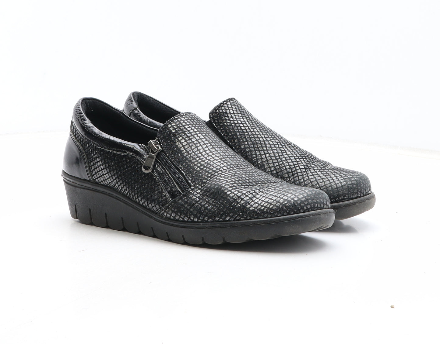 Footsoft Womens Black Synthetic Slip On Casual UK