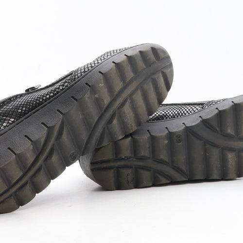 Footsoft Womens Black Synthetic Slip On Casual UK